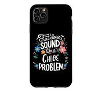 Custodia per iPhone 11 Pro Max Chloe Personalized Cute Flower Girls Chloe Name