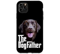 Custodia per iPhone 11 Pro Max Chocolate Lab Dad The Dog Father The Lab Padre Labrador Dad
