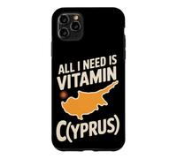 Custodia per iPhone 11 Pro Max Cipro All I Need Is Vitamin Cyprus Bandiera L'isola di Cipro