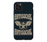 Custodia per iPhone 11 Pro Max Citazione antisociale della farfalla introverso socialmente selettivo