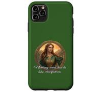 Custodia per iPhone 11 Pro Max Citazione di Dwynwen Niente vince cuori come allegria