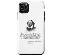 Custodia per iPhone 11 Pro Max Citazione di Shakespeare - L'amore non sembra con gli occhi