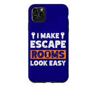 Custodia per iPhone 11 Pro Max Citazione Exit Room I Make Escape Rooms Look Easy Group Game