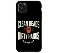 Custodia per iPhone 11 Pro Max Clean Beads Dirty Hands Welder Life Design Saldatore