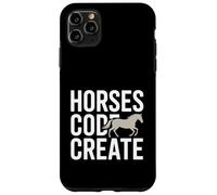 Custodia per iPhone 11 Pro Max Codice cavalli Crea un amante del programmatore equestre