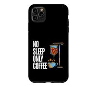Custodia per iPhone 11 Pro Max Coffee Addict No Sleep Only Coffee IV Drips