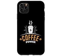 Custodia per iPhone 11 Pro Max Coffee Powers Funny Cafeine Baristas Coffee Lover