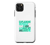 Custodia per iPhone 11 Pro Max Colore acqua verde chiaro Go Ahead, Judge Me Teal Aqua Graphic