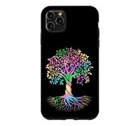 Custodia per iPhone 11 Pro Max Colorful Life Is Really Good Vintage Unique Tree Art