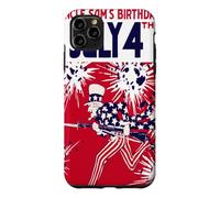 Custodia per iPhone 11 Pro Max Compleanno dello zio Sam 4 luglio