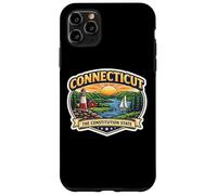 Custodia per iPhone 11 Pro Max Connecticut Il viaggiatore dei visitatori del souvenir dello stato della costituzione