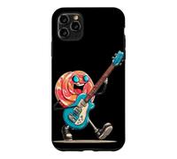 Custodia per iPhone 11 Pro Max Cool Lollipop Candy con occhiali da sole e Rock Guitar Costume