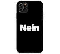 Custodia per iPhone 11 Pro Max Cool Nope Citazione Una parola per chi dice no o no in tedesco
