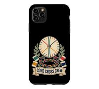 Custodia per iPhone 11 Pro Max CORD CROSS CREW Kumihimo Disco Intreccio Bobine