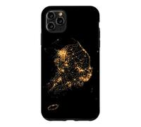 Custodia per iPhone 11 Pro Max Corea del Sud Asia - Vista satellitare notturna della Terra dallo spazio