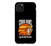 Custodia per iPhone 11 Pro Max Corgi Runs Le gambe non sono il limite