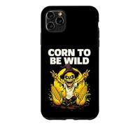 Custodia per iPhone 11 Pro Max Corn To Be Wild Halloween Scarecrow Illustration Graphic