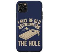 Custodia per iPhone 11 Pro Max Cornhole Dad Funny Posso essere vecchio ma trovo ancora il buco