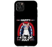 Custodia per iPhone 11 Pro Max Cornish Rex Cat Happy 4th Of July Patriotic American Cats