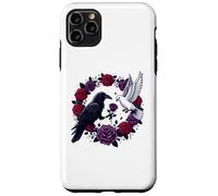 Custodia per iPhone 11 Pro Max Corvo nero Corvo Rose Colomba Bianche - L'amore degli opposti