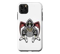 Custodia per iPhone 11 Pro Max Costume da giocatore spaventoso da scheletro di Halloween