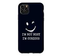 Custodia per iPhone 11 Pro Max Costume da scherzo umoristico con sarcasmo, non sono un ficcanaso