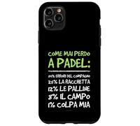 Custodia per iPhone 11 Pro Max Cover Padel Divertente - Regalo per chi gioca a padel