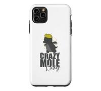Custodia per iPhone 11 Pro Max Crazy Mole Lady Animal Tumulo