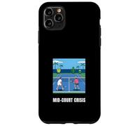 Custodia per iPhone 11 Pro Max Crisi di metà campo divertente tennis gioco di parole