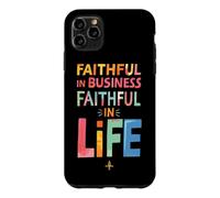 Custodia per iPhone 11 Pro Max Cristiano Imprenditore Piccolo Imprenditore Gesù Cristo