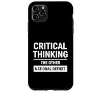 Custodia per iPhone 11 Pro Max Critical Thinking The Other National Deficit