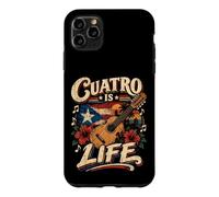 Custodia per iPhone 11 Pro Max Cuatro Is Life Puerto Rico Strumento Citazione