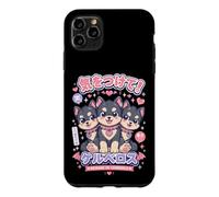 Custodia per iPhone 11 Pro Max Cucciolo di mitologia greca Kawaii Cerberus