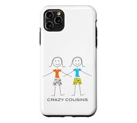 Custodia per iPhone 11 Pro Max Cugini pazzi divertenti delle donne, ragazze due cugini