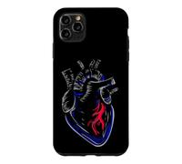 Custodia per iPhone 11 Pro Max Cuore Urbano Grafica Pop Art Streetwear Blu Rosso Nero
