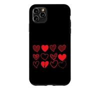 Custodia per iPhone 11 Pro Max Cuori Set Dodici Variazioni