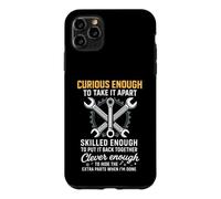 Custodia per iPhone 11 Pro Max Curious Enough To Take It Apart Hide Extra Parts Funny Quote
