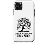 Custodia per iPhone 11 Pro Max Curious Stay Inspirationa Wild Tree Silhouette Nature Lover