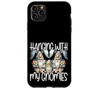 Custodia per iPhone 11 Pro Max Cute Bunny Gnome Easter Fun Graphic Hanging With My Gnomies