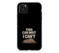 Custodia per iPhone 11 Pro Max Cute Capybara Stress Relief No Stress Chill Life Rilassante