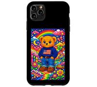 Custodia per iPhone 11 Pro Max Cute Childish Teddy Bear World Illustration Graphic Designs