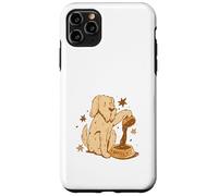 Custodia per iPhone 11 Pro Max Cute Dog Coffee Lover Funny Caffeine Design