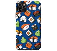 Custodia per iPhone 11 Pro Max Cute Kawaii Kids Womens Girls Cartoon Pattern Sushi Lover