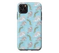 Custodia per iPhone 11 Pro Max Cute Womens Girls Kids Pattern Baby Manatee Lover