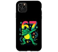 Custodia per iPhone 11 Pro Max Dabbing Rana per bambini Ragazzi Ragazze Divertente Animal Dance 67 Meme