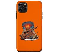 Custodia per iPhone 11 Pro Max Dabbing Volcano Geography Volcanologist Scary Dinosaur