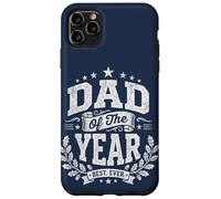 Custodia per iPhone 11 Pro Max Dad of the Year Vintage Distressed Father's Day