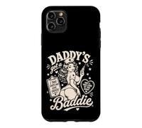 Custodia per iPhone 11 Pro Max Daddy's Got A Baddie Nurse Divertente Umorismo Retro Pinup