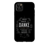 Custodia per iPhone 11 Pro Max Danke Merci Gracias Grazie Multilingue