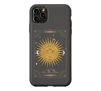 Custodia per iPhone 11 Pro Max Dark Academia Estetica Tarocchi Estetici Sole e Luna Nuvole